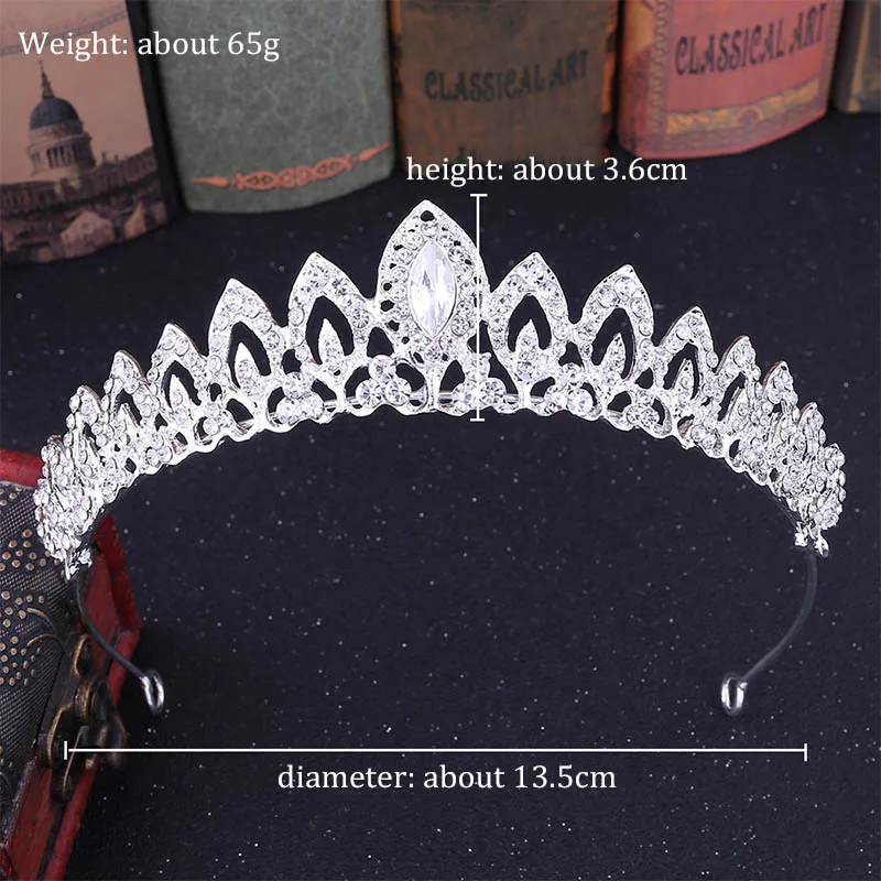 Новая модная белая мини-Тиара с кристаллами детская корона для девочек диадема