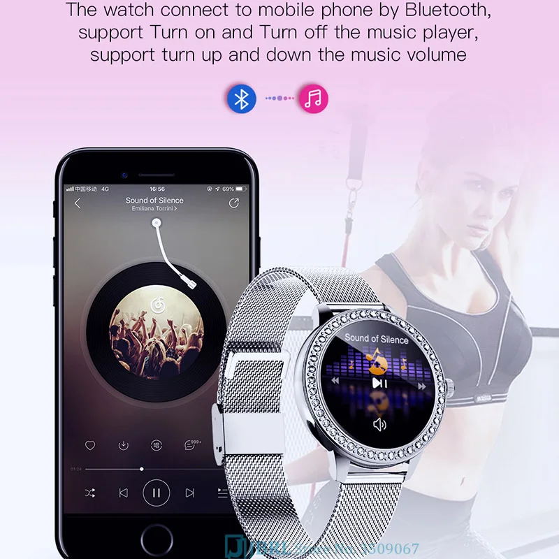 

Luxury Smart Watch Women Ladies Smartwatch Electronics Smart Clock For Android IOS Fitness Tracker Female Diamond Smart-watch