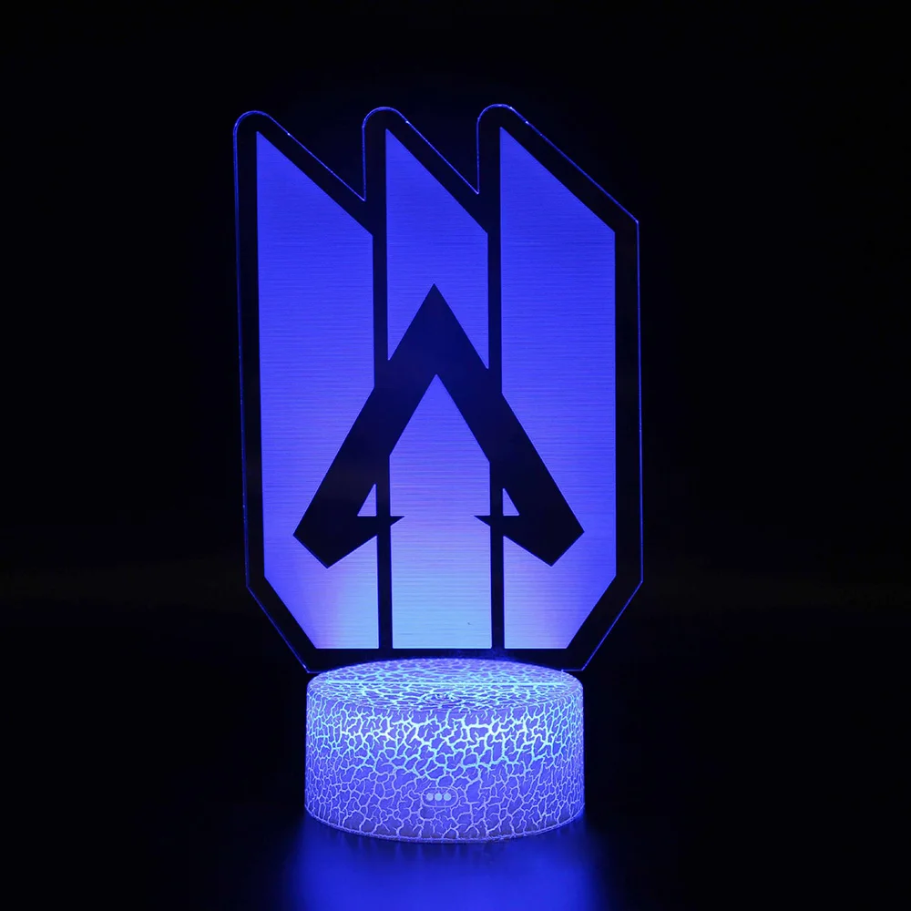 

Birthdays Gift 3D Apex Legends LOGO Night Light Led Color Changing Light for Game ROOM Decor Ideas COOL Event Prize Gamers