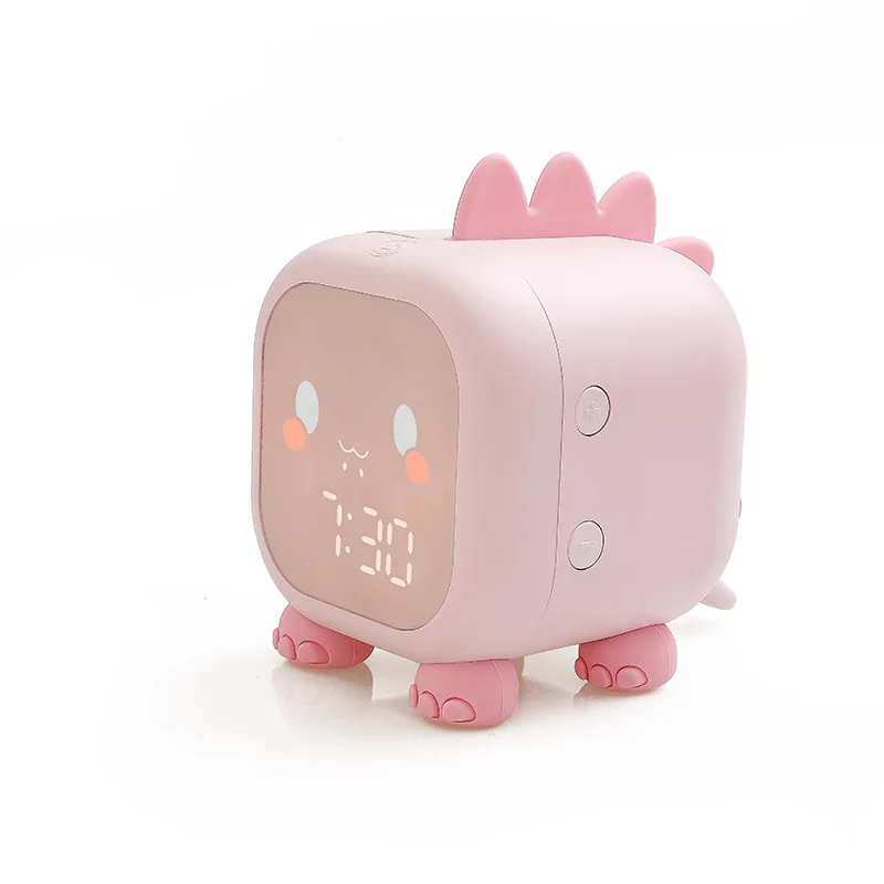 

Led Cartoon Alarm Clock Voice Control Digital Voice Time, Heavy Desktop Decoration, with Temperature Display.