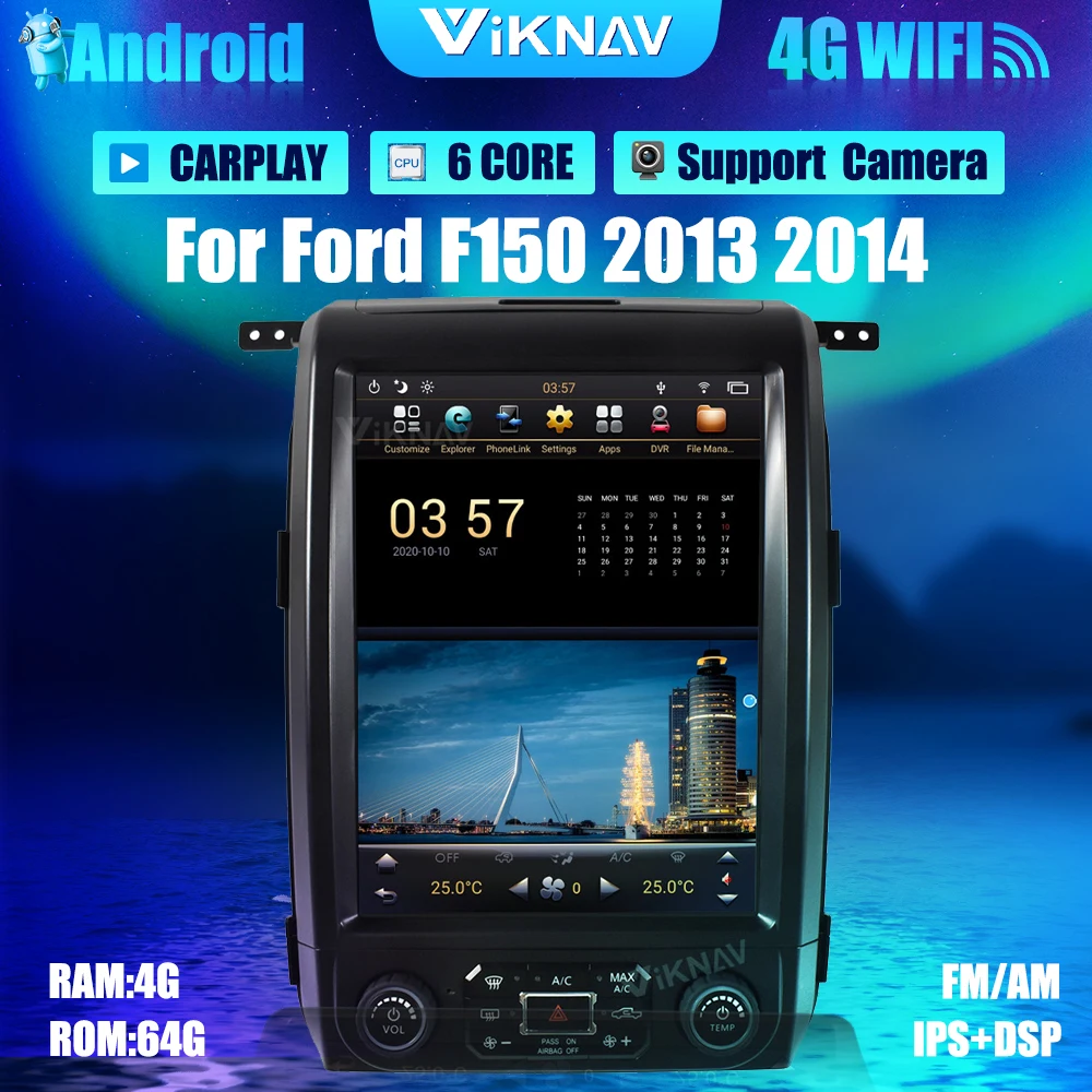 

PX6 12,1 дюймов Android с экраном Автомобильный GPS-навигатор для Ford F150 2013 2014 автомобильное радио стерео Мультимедийный Плеер головное устройство ...