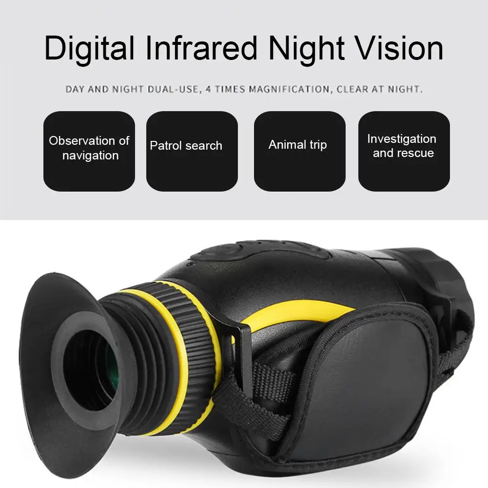 

Digital Night Vision Monocular IR Wildlife 4X38mm 2MP HD Camera Telescope Scope It Has The Functions Of Video Playback And So On