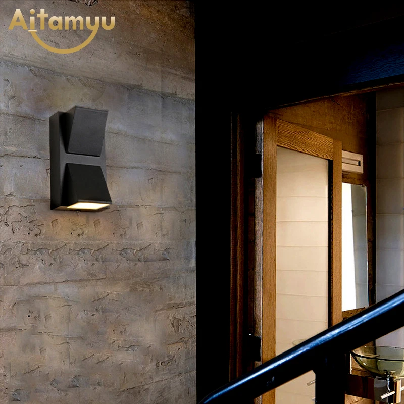 Светодиодный настенный светильник уличная водонепроницаемая лампа с двумя