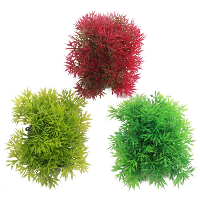 

Water Grass Fish Tank Decor Plastic Easy Cleaning Short Wide Plant For Aquarium Fish Tank Ornament Decoration New