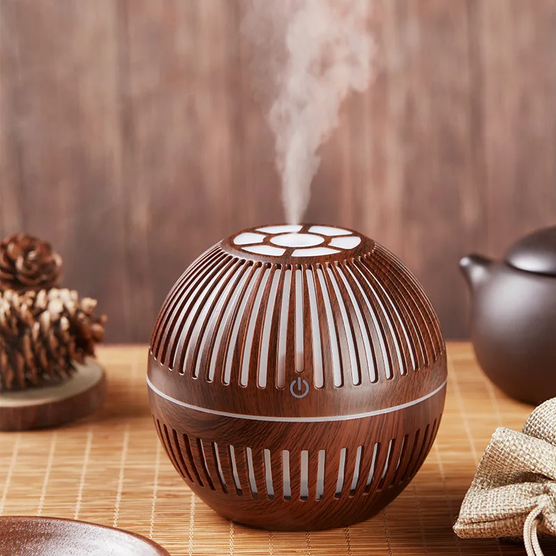 

ELOOLE Humidifier Essential-Oil Diffuser Ultrasonic Wood Grain Air Humidifier USB Mini Aromatherapy Cool Mist Maker Home