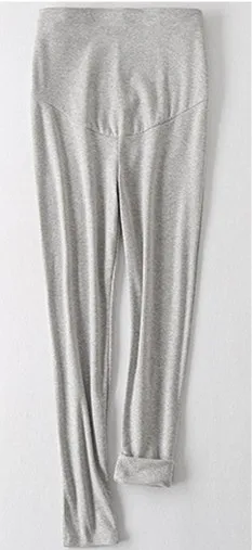 Solid Light Gray Хлопковые леггинсы для беременных женщин с регулируемой талией; Одежда для беременных; штаны; ropa mujer Embarazada Premama Enceinte - Цвет: Solid Light Gray