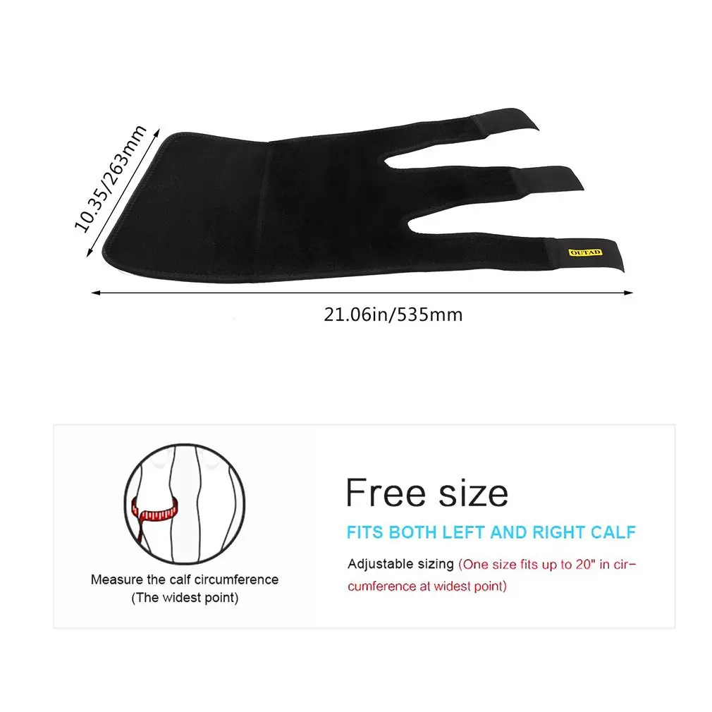 Фиксаж голени регулируемые неопреновые накладки на для сжатия ног поддержка