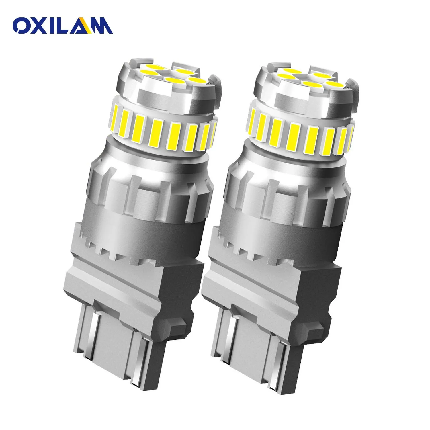 

OXILAM T25 LED Canbus 3157 3156 3057 P27/7W LED Bulb Car Rear Brake Lights DRL Parking Signal Lamp 12V Amber Yellow White Red