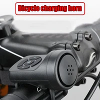 usb rechargeable bike bicycle electric bell horn 4 modes mountain road bicycle anti theft alarm call horn bike sport accessories
