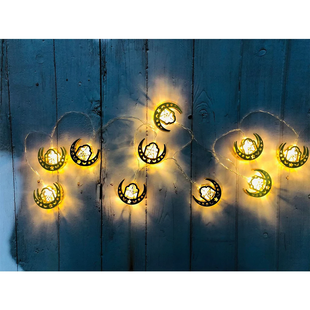 

Ramadan Decorations Moon Star Led String Lights EID Mubarak Decor For Home Islam Muslim Event Party Supplies Eid al-Fitr Decor