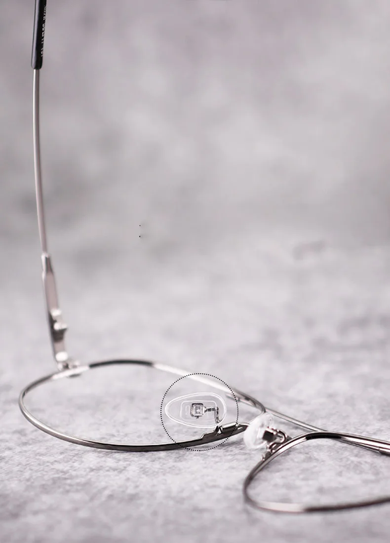 Vazrobe Memory Aviation Eyeglasses Frame Men Women Vintage Glasses for Man Spectacles Prescription Myopia Diopter Eyeglass 9g