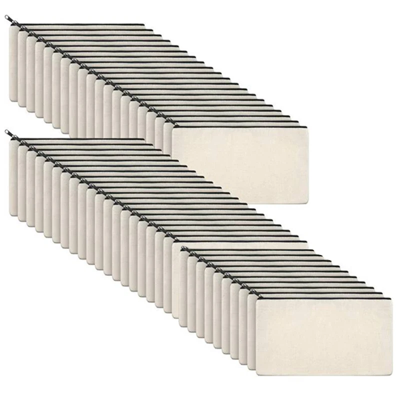 

Холщовая Сумка На Молнии для карандашей, чехол для косметики, пустая Сумочка для поделок «сделай сам», косметичка, школьный портфель для тво...