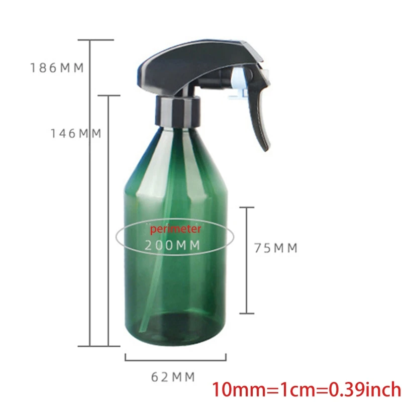 

300ml Clear Plastic Refillable Empty Spray Bottle Fine Mist Trigger Sprayer Leak-Proof Liquid Container Atomizer