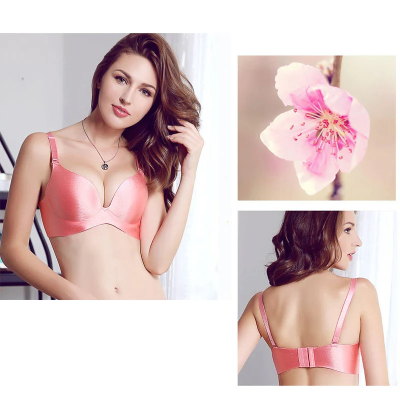 

Sexy Women's Bra Seamless Push Up Comfortable Brassiere Underwear Intimates Bras Solid Female Lingerie Wire Free Ladies Bras