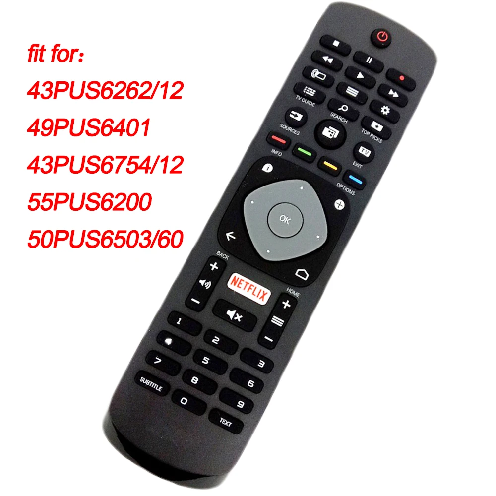

NEW Remote Control For PHILIPS HOF16H303GPD24 TV NETFLIX Fernbedienung 398GR08BEPHN0011HL for 43PUS6262/12