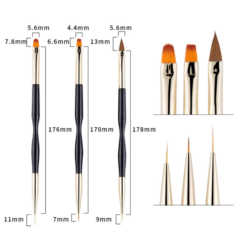 

Painting Nail Art Dotting Pen Acrylic Handle Crystal Brush Manicure