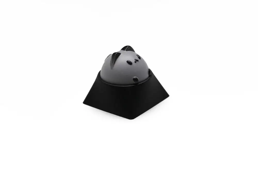 Black Grey for MX Молоток BUBBLE CAT ARTISAN KEYCAP совместим с переключателями Cherry MX Topre HHKB и клонами черный желтый зеленый синий красный розовый - Цвет: Black Grey for MX