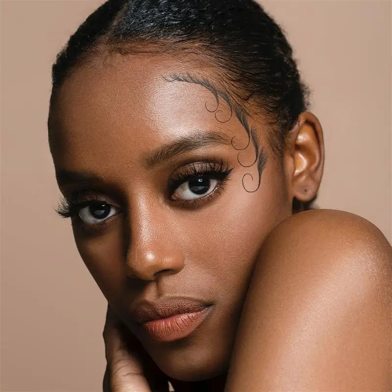 

6Pcs Portable Hairline Stickers Lasting Women Hairline Stickers Makeup Tools