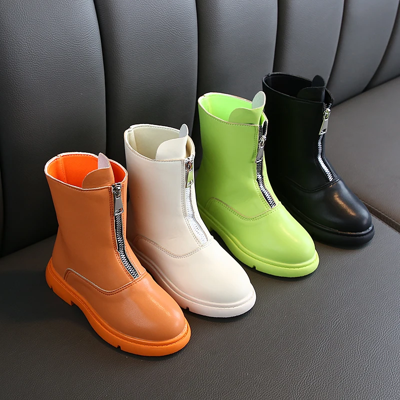 Детские ботинки для больших девочек детская обувь в британском стиле Зимние