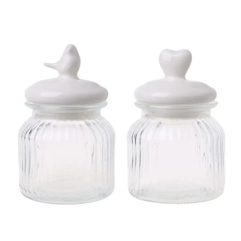 Скандинавские керамические стеклянные банки для конфет герметичные кухонная