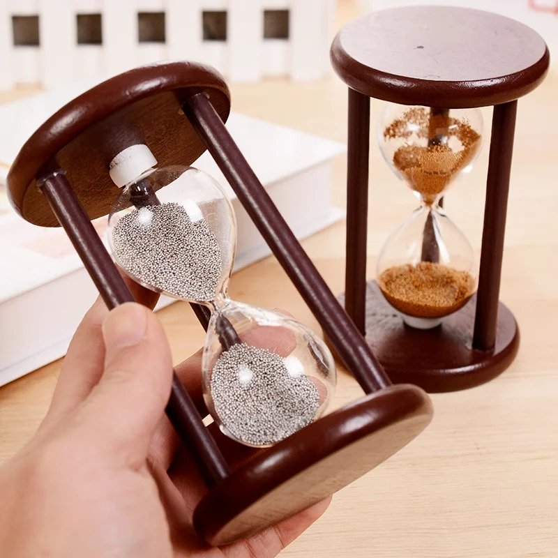 

DIY Vintage Wooden Hourglass Crafts Sand Clock Toothbrush Make Tea Sandglass Home Ornaments Wood Quicksand Sand Timer