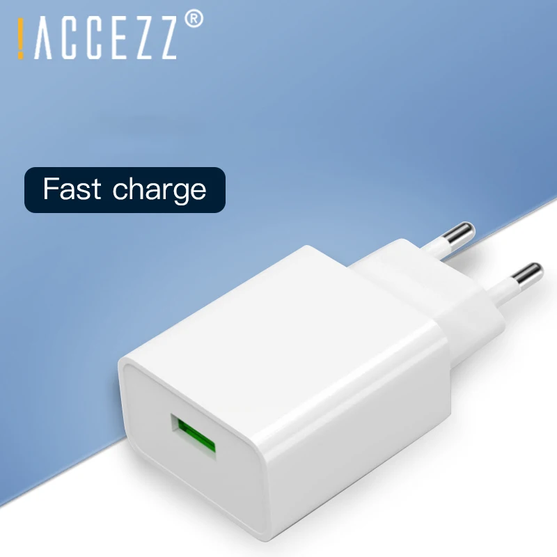 ! USB зарядное устройство ACCEZZ для быстрой зарядки 3 А С евровилкой|Зарядные