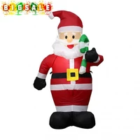 2022 christmas 1 2m inflatable santa claus small cane lighted inflatable snowman toys garden yard party supplies home decoration
