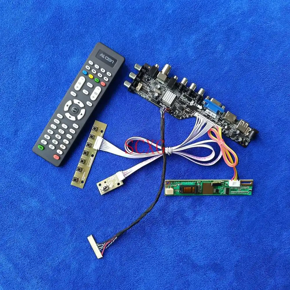 

1280*800 Controller Board LVDS 30Pin DVB Digital 1CCFL KIT Fit LP154WX4-TLA1/TLA2/TLA3/TLAB/TLB2/TLB4 HDMI-compatible USB AV VGA