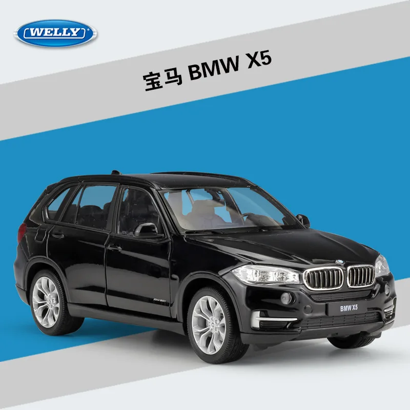 Высокая имитация WELLY 1:24 модель Классический литой автомобиль BMWX5 внедорожник