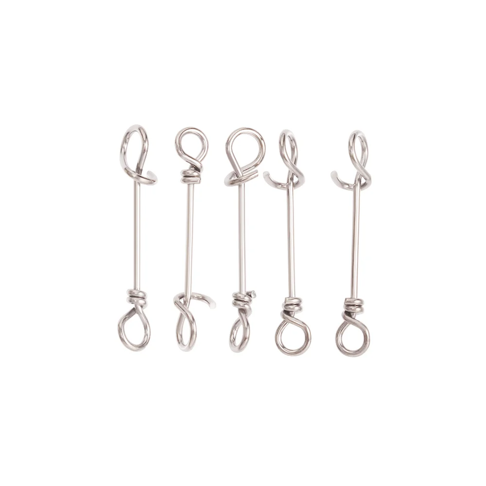 50 шт. рыболовные зажимы из нержавеющей стали|Рыболовные снасти| |