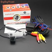 bigbigroad for mercedes benz smart fortwo 2007 2012 2014 car hd rear view parking ccd camera auto backup monitor waterproof