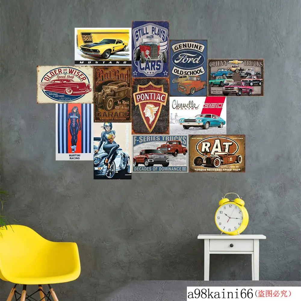 Ретро Стиль классического автомобиля знак пивной бар паб человек пещера