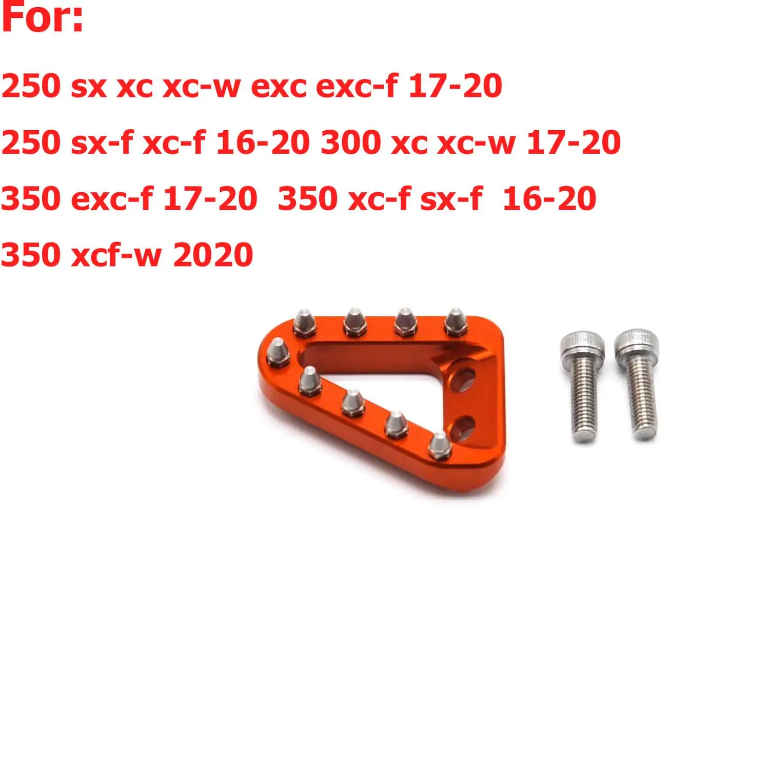 Ножная педаль тормоза для мотоцикла ktm exc f sx sxf xc w xcf 250 300 350 2016 2017 2018 2019 2020|Накладки и