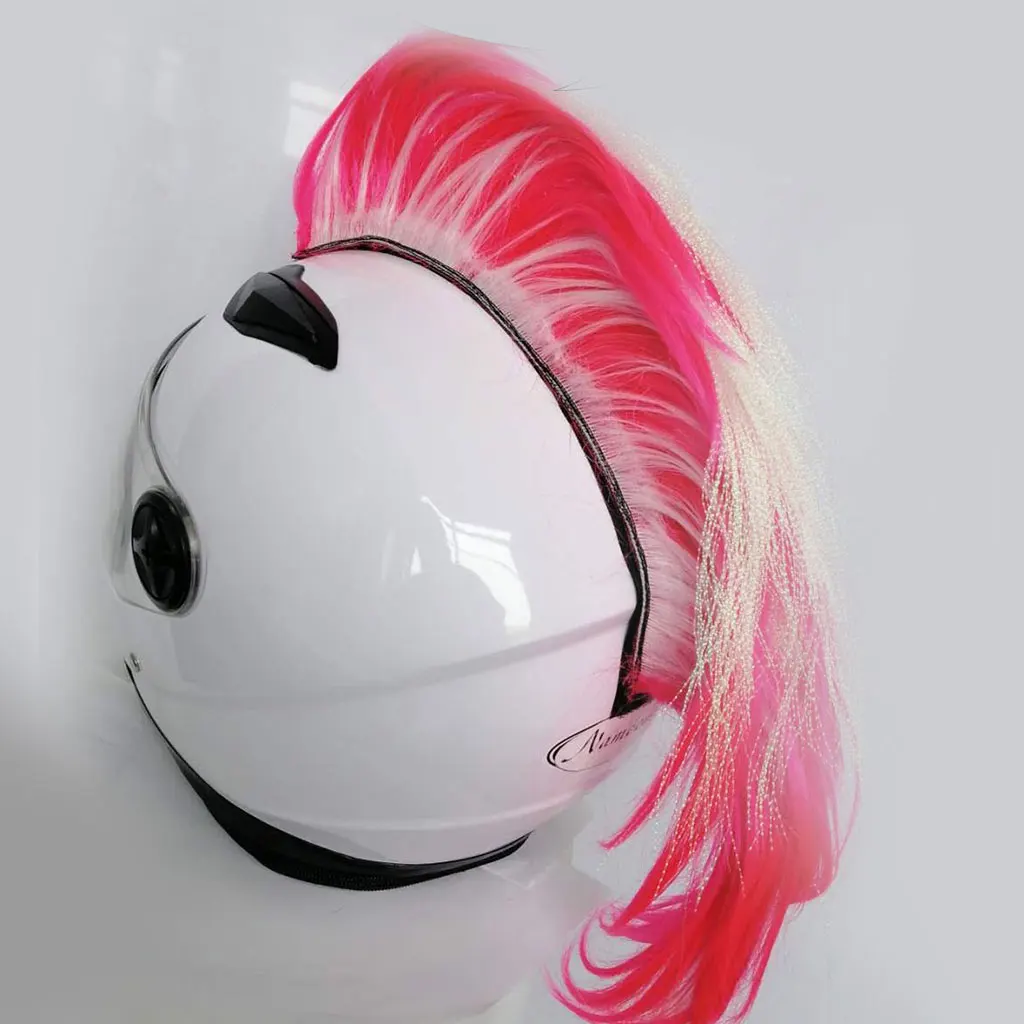 DIY Mohawk Hair Punk цветной модельный парик для мотоцикла лыж сноуборда шлемы аксессуары
