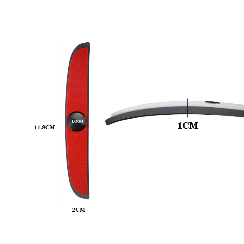 4 шт. резиновые противоударные полосы для автомобильных дверей зеркал заднего