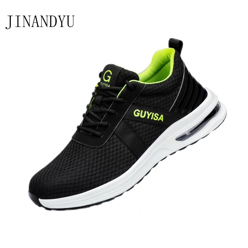 

Рабочая обувь, мужские ботинки со стальным носком, Рабочая обувь для улицы, мужские защитные кроссовки, сетчатая защитная обувь, рабочие бот...