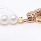 Нить из жемчуга и нефрита для самостоятельного изготовления ожерелья, браслета, завязать узел на конце нитки, бусины, аксессуары, невидимая фиксированная застежка