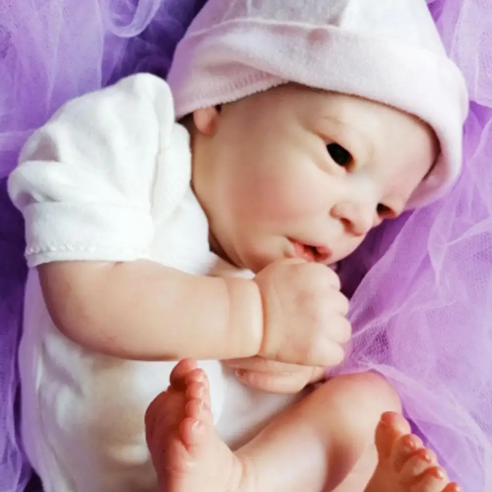 

Reborn Doll 17 Inches Lifelike Newborn Levi Vinyl Unpainted Unfinished Doll Parts DIY Blank Doll Kit