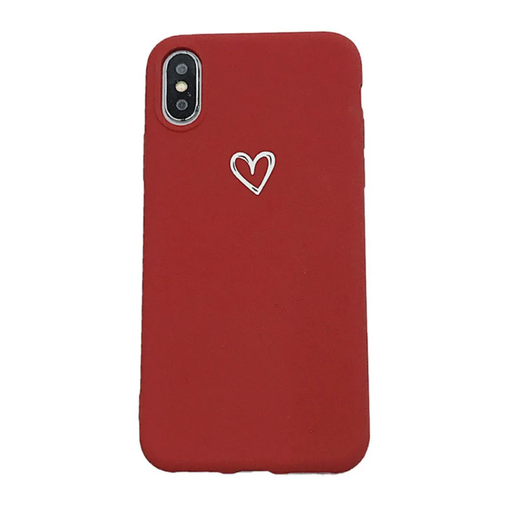 Простой любящее сердце применимый мобильный телефон чехол для Iphone 11 Pro Max X Xr Xs 6 6S 7