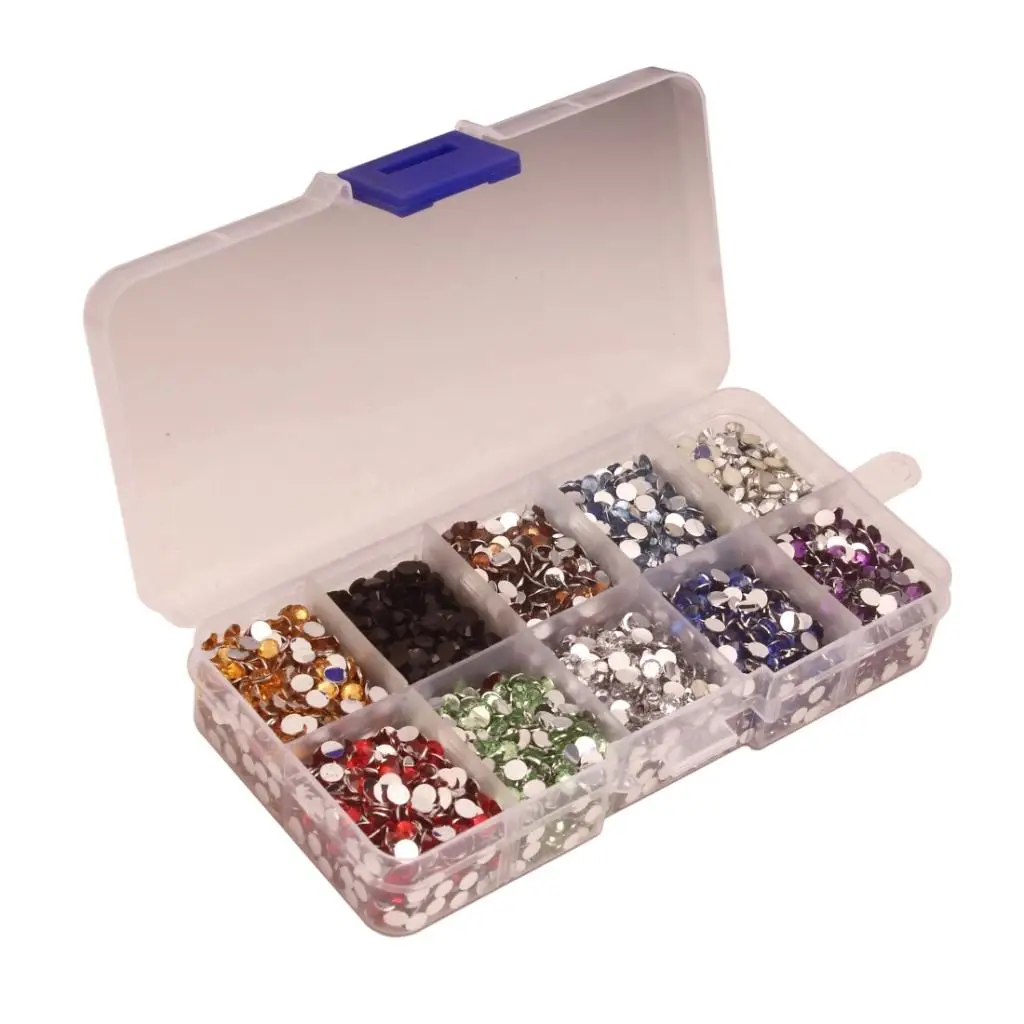 

9000 Pcs Flat Back Resin Rhinestones Gem Diamante Crystal 4mm DIY Crafts