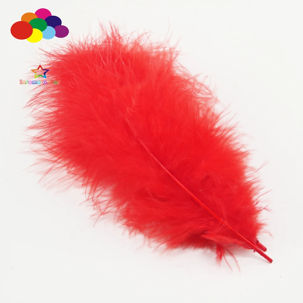 

Натуральные волосы индейки 10-15 см (4-6 дюймов), 100 шт., окрашенные красные полностью кашемировые украшения для рукоделия, украшения «сделай сам...