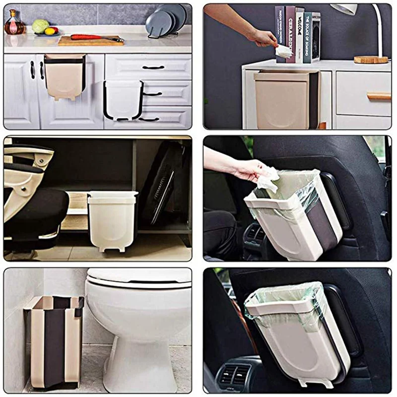 Телескопическая корзина для мусора подвесная складная кухонные аксессуары