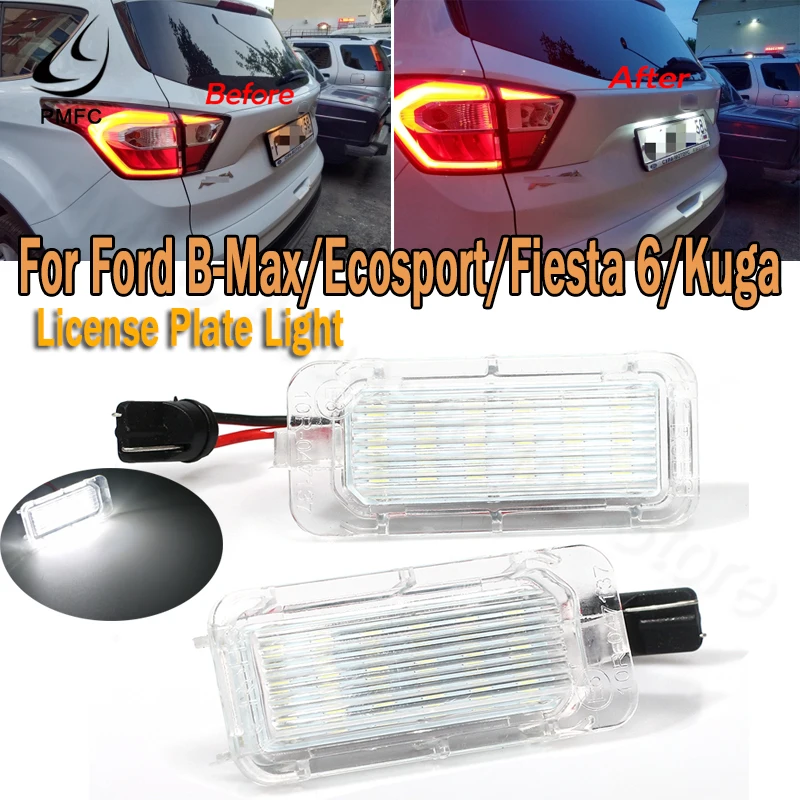 PMFC светодиодный номерной знак светильник 2 шт. 6000K Белый Ошибка Бесплатная машина