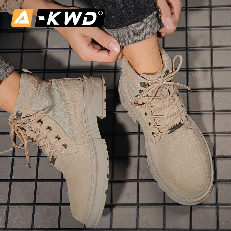 Модная рабочая обувь мужские защитные зимние ботинки мужская кроссовки высокие