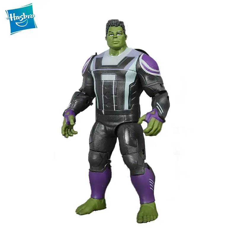 

18cm Original HASBRO Marvel The Avengers 4 Quantum Combat Suit Hulk Movable joints Anime Toy figures For Children Model Toys