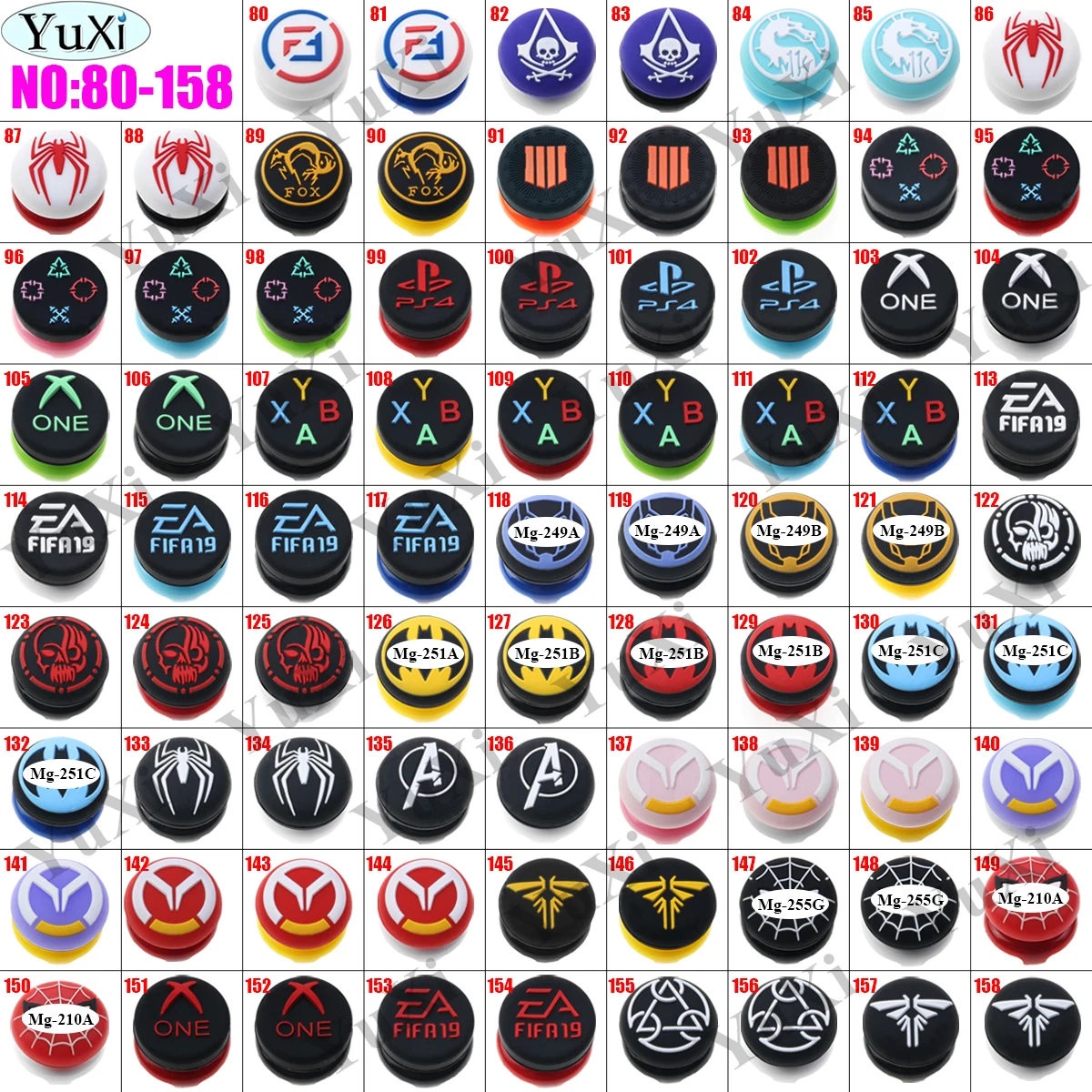 

For PS5 Controller Caps Silicone Thumb Stick Grip Cap Joystick Cover For PS5/PS4/PS3/Xbox Controller Accessories Thumbstick Grip