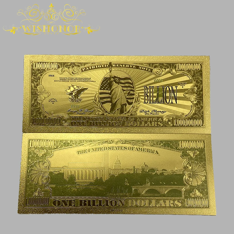 

Банкнота американской банкноты любого стиля 36 видов, Банкнота для коллекции в долларах на все годы, покрытая 24-каратным золотом