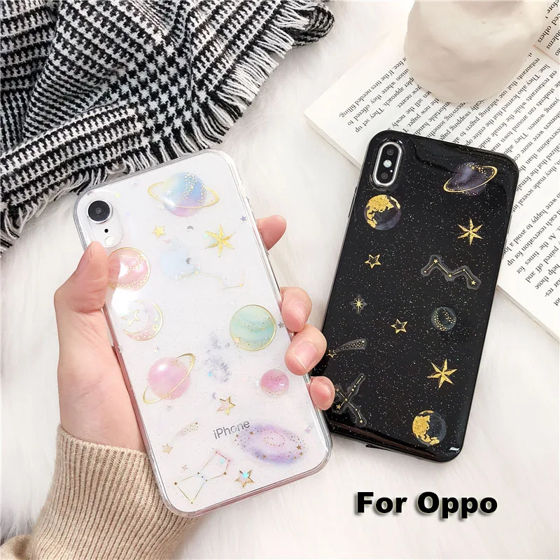 Чехол-накладка для Oppo R17 R15 R11S R11 R9S R9 Plus с блестками | Мобильные телефоны и