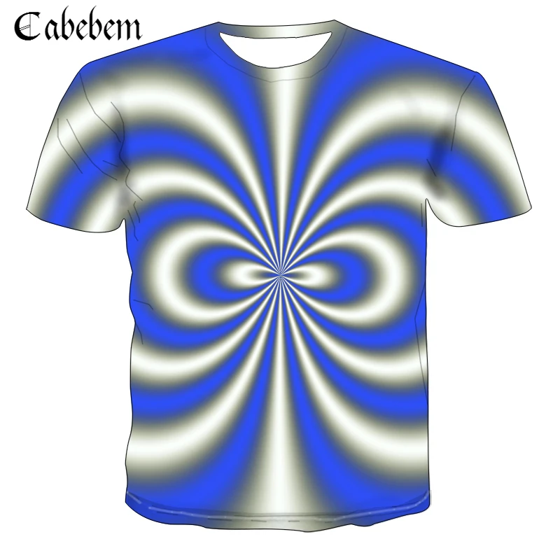 Взрыв жаркое лето футболки абстрактный отверстие вихревой 3D футболок с принтом в