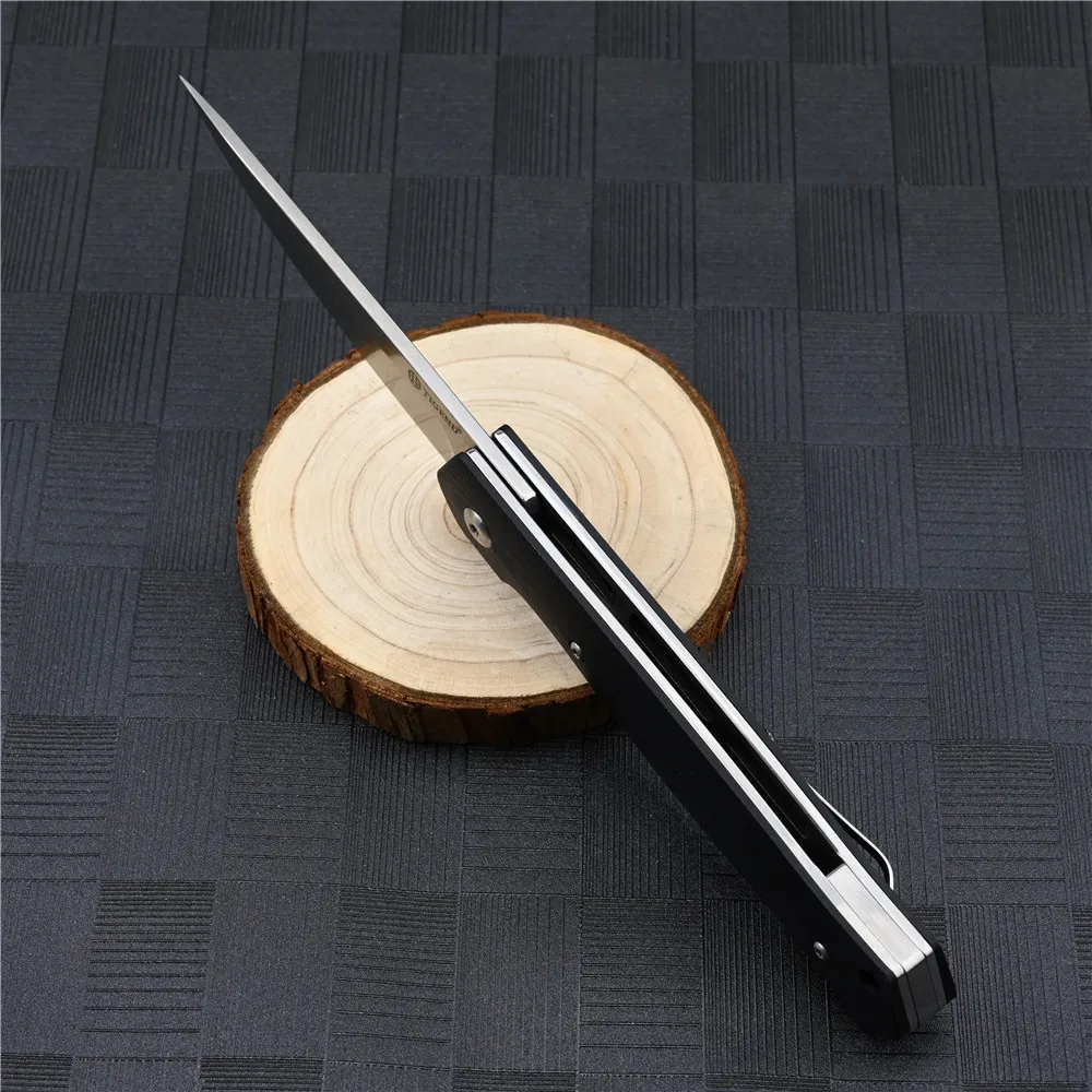 D2 steel folding blade ball bearing pocket knives outdoor camping self defense tools G10 handle | Инструменты